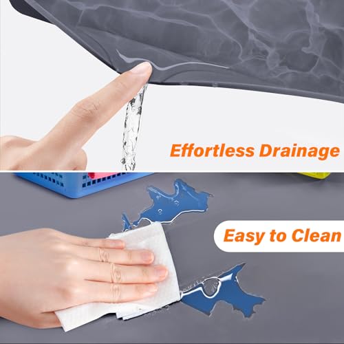 Waterproof Under Sink Mat, 34" x 22", Dark Gray - view 3