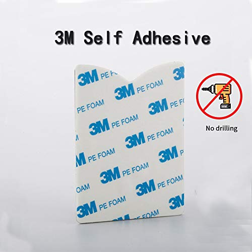Stainless Steel Mop Broom Holder Organizer, Self Adhesive Wall Mounted Mop Organizer Storage Rack Clip for Kitchen Bathroom and Garage (Model 2 (2 Pakck)) - view 7