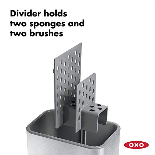 Good Grips Stainless Steel Sink Organizer Caddy & Sponge Holder - view 3
