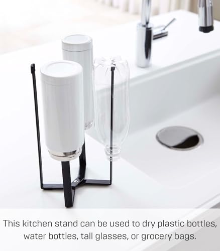 Home Tower Kitchen Multi Eco Stand - Multifunctional Plastic Bag Holder Bottle Dryer - Steel - view 2