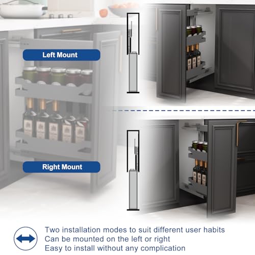 Narrow Pull Out Cabinet Organizer, For 10" Base Cabinets - view 3