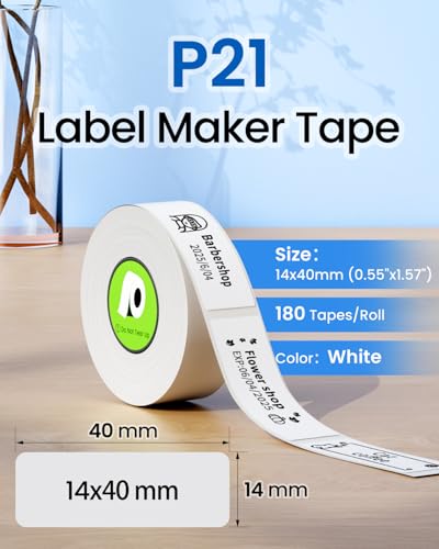 3 Rolls Compatible with Nelko P21 Label Maker Tape,14x40mm - view 3