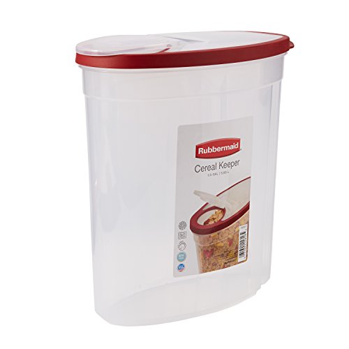 Flex and Seal Cereal Keeper, 1.5 Gallon, BPA-Free, Clear with Red Lid, Airtight - view 6