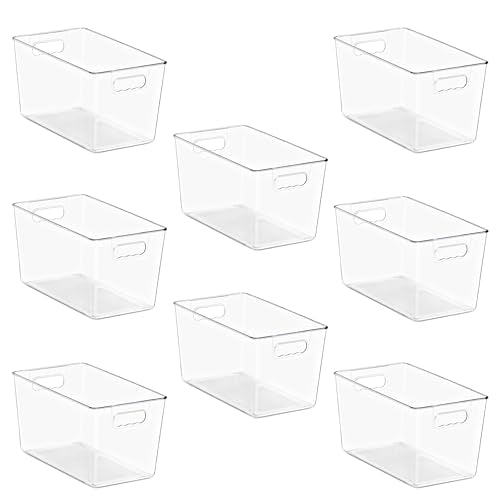 Clear Storage Bins with Lids for Kitchen (Extra Large, 8 Pack) - view 7