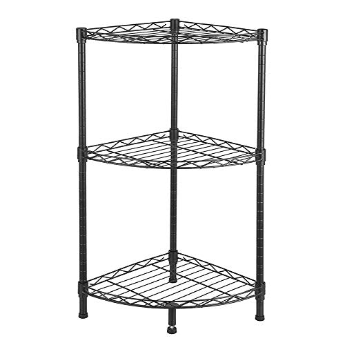 3-Tier Compact Triangle Corner Shelving Unit