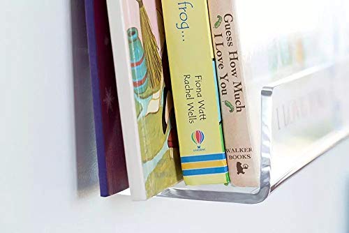 Clear Acrylic Floating Shelves Display Ledge, 5 MM Thick Wall Mounted Storage Shelf for Kitchen/Bathroom/Office,Invisible Kids Bookshelf and Spice Rack,15 Inch,Set of 4 - view 6