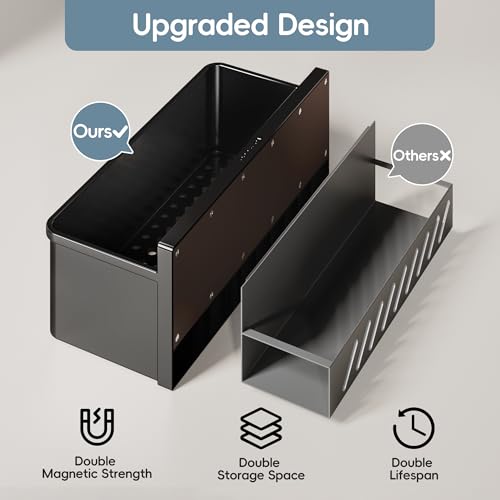 Magnetic Spice Rack for Refrigerator 2 Pack with Optional Hooks - view 2