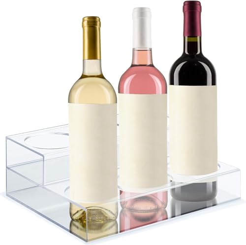 Acrylic Coffee Syrup Organizer Rack | 6 Bottle, 2 Tier Rack | Bar Counter-Top Display Stand | Kitchen, Pantry, Fridge Storage Organizer for Syrups, Wine, Soda, Beer - view 5