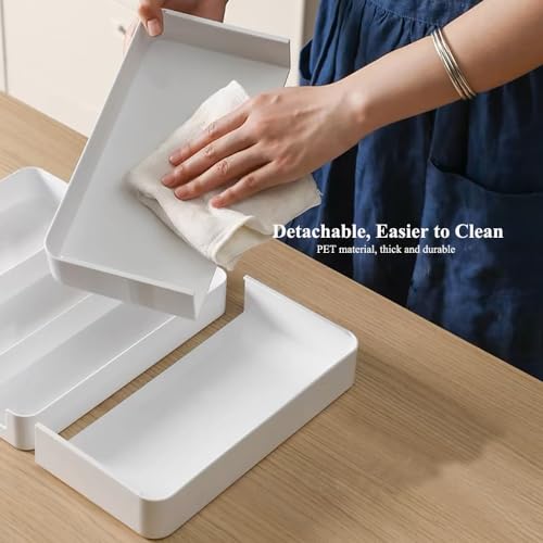 2 Pack Shallow Desk Drawer Organizer 1.73" Modular Expandable Tray - view 4