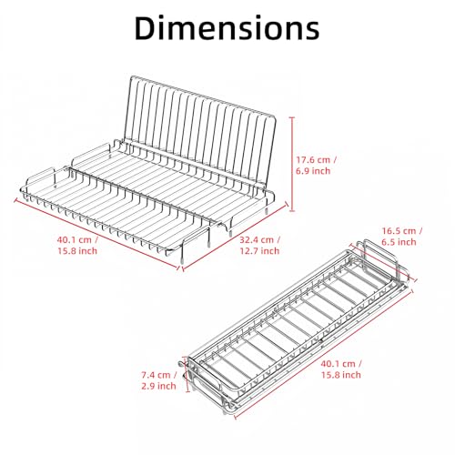 Collapsible Dish Drying Rack, Foldable Dishes Rack for RV Travel Trailer - view 6