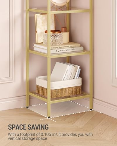 Bookcase Bookshelf, Tempered Glass Arched Bookshelf - view 5