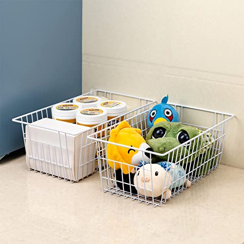 14" Upright Freezer Storage Baskets, Farmhouse Metal Wire Organizer Storage Bin for Kitchen Pantry, 6 Pack for 16/17 / 21 Cu.Ft Stand up Freezer - view 6