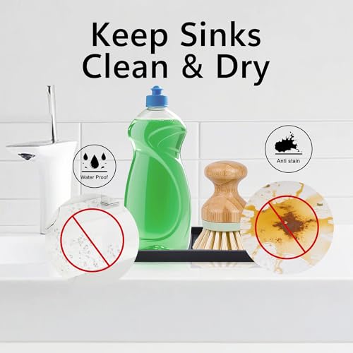 Silicone Sponge Holder for Kitchen Sink - Soap Tray 2 Pack Black - view 2