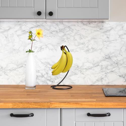 Banana Hanger Modern Banana Holder Tree Stand Hook for Kitchen Countertop, Kitchen Accessories, Black Banana Stand - view 5