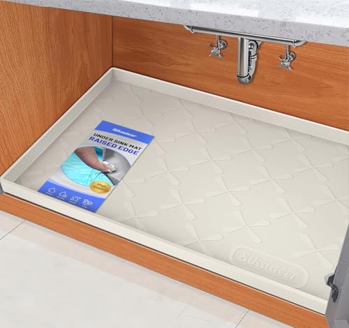 Waterproof Under Sink Mat Silicone 22"x19", Kitchen Cabinet Liner - view 6