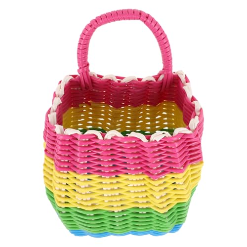 Hanging Plastic Storage Basket with Drainage Holes for Kitchen Bathroom