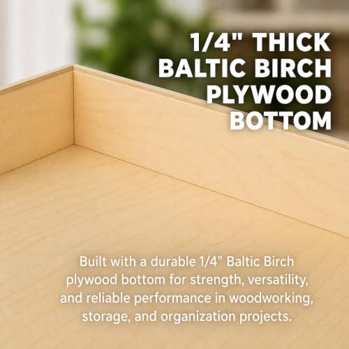 Built In USA - Dovetail Pull Out Drawer Box Only - Pull Out Tray (3.5" High 14" Wide - 22" Depth (No Slides)) - view 4