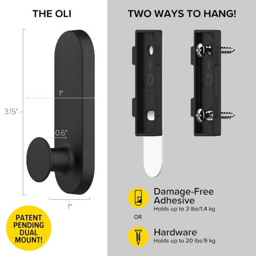Handy Hooks - The Oli Medium 10 Pack (Black) - view 2