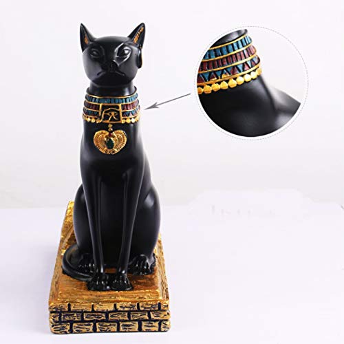 Wine Rack Holder Ancient Egyptian Deity Bastet Wine Bottle Stand Rack Premium Resin Material Novelty Gift for Kitchen Home Room Decoration (Resin - Bastet) - view 4