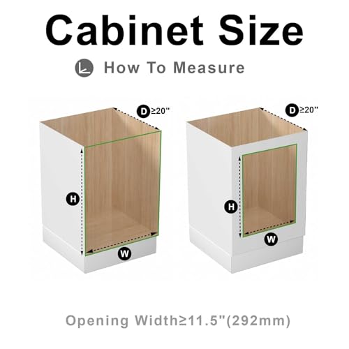Pull Out Cabinet Organizer, (11½"W x 20" D), Soft Close Pull Out Cabient Drawer, Slide Out Cabient Organizer for pot and pan Kitchen Base Cabinet, Pantry Organization, Bathroom, Wire Basket - view 5