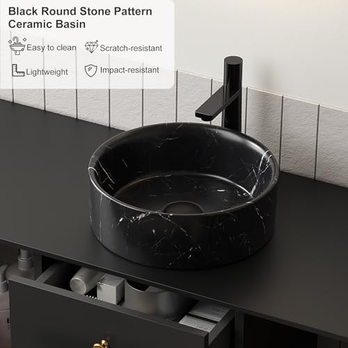 30 inch Modern Floating Bathroom Vanity with Sink, Gloss Black - view 3