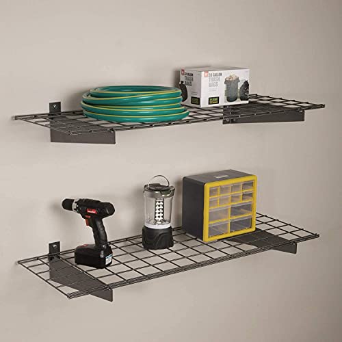 Overhead Garage Storage System and Wall Shelves Bundle | 2-Pack - view 7