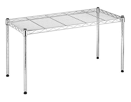 Wire Shelving Unit, Metal Storage Shelves, Durable Heavy Duty Shelf, Easy Assembly for Pantry, Kitchen, Garage, Plant, 14" x 30" x 15"