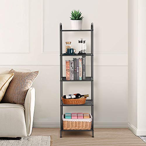 5 Tier Extendable Industrial Storage Rack, Charcoal Gray - view 2