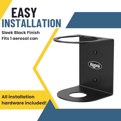 Aerosol Spray Can Holder | Easy Install Wall Mount | Heavy-Duty Powder Coated Steel Storage Rack for Garage & Home | Craft Workspace Paint Bottle Organizer | Hardware Included | USA Made - view 4