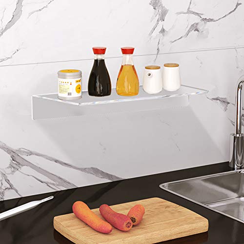 Clear Acrylic Shelves 12 Inch, Floating Wall Mounted Shelf for Wall Storage, Set of 2 - view 7