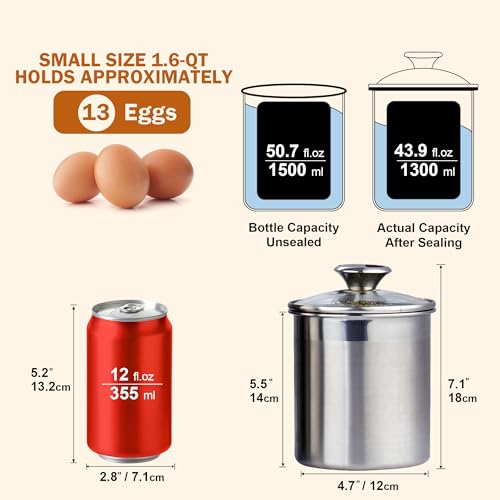 Large Stainless Steel Kitchen Canister Set for Countertop - view 2