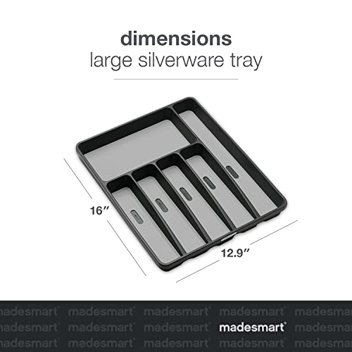 Classic 6 Compartment Silverware Tray, Granite - view 6