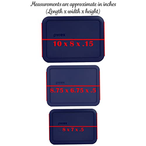 7212-PC, 7211-PC & 7210-PC Blue Food Storage Lids - Made in USA - view 2