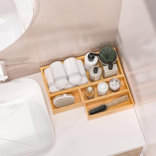Bamboo Kitchen Drawer Organizer, Deep 2-Pack, 6" x 3" x 2.5" - view 5