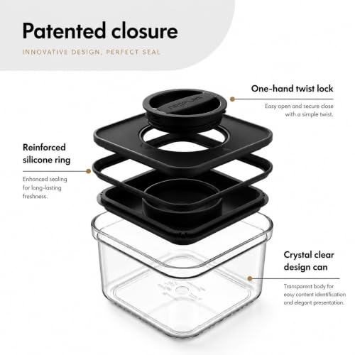 Smart Seal Airtight Food Storage Containers, 2.7L Rectangle, 3-Pack - view 3