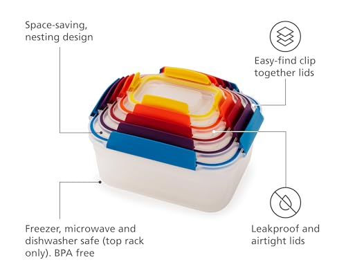 Nest Lock Airtight Leakproof Food Containers, 10-Piece Set - view 3