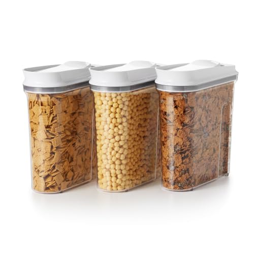 Good Grips POP Airtight Cereal Dispenser 3-Piece Set, 3.4 Qt Each