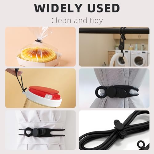 24 Pcs Silicone Cable Ties, 2026 New Reusable Data Cable Organizer Wire Organizers, Multipurpose Elastic Cord Wraps Cable Management for Home, Office, School, Travel Essentials (24pcs) - view 5