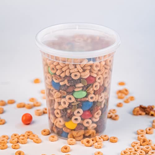 Clear BPA Free Crack Resistant 32 OZ Food Storage Containers - view 4