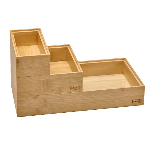 10775 Organiser System Box Insert for Drawers and Storage Box Bamboo 7 x 42 cm - view 4