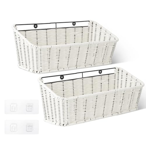 Wicker Hanging Basket, RV Storage and Organization, 2 Pack