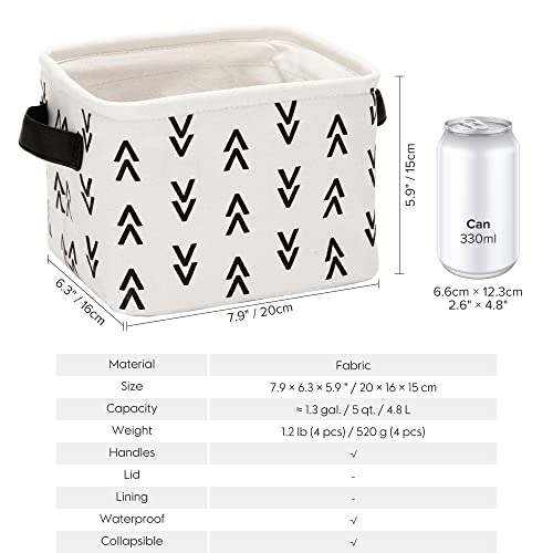 Collapsible Fabric Storage Cubes Organizer with Handles, 4-Pack - view 5