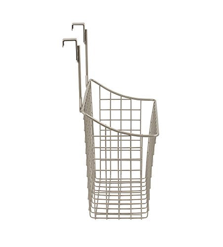 Grid Large Over Cabinet Door Wire Basket Organizer, Satin Nickel - view 5