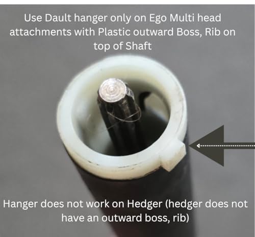 American-Made Heavy Duty Garage Storage Hooks for EGO Power Multihead System | Updated Version with New Dust Shield | Tool Organizer Hanger | Set of 3 | Made in U.S.A (Patented) - view 2