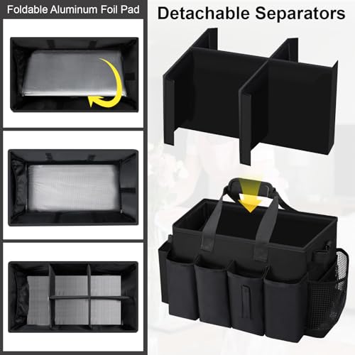 Wearable Large Cleaning Caddy Bag for Housekeepers (Black) - view 4