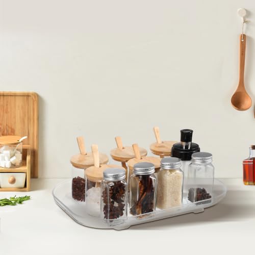 Rotating Spice Rack Organizer Lazy Susan Tray for Cabinet Storage - view 5
