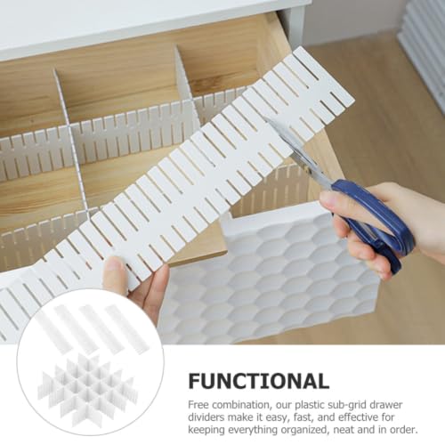 12pcs Adjustable Drawer Organizer DIY Storage System PP Dividers - view 7