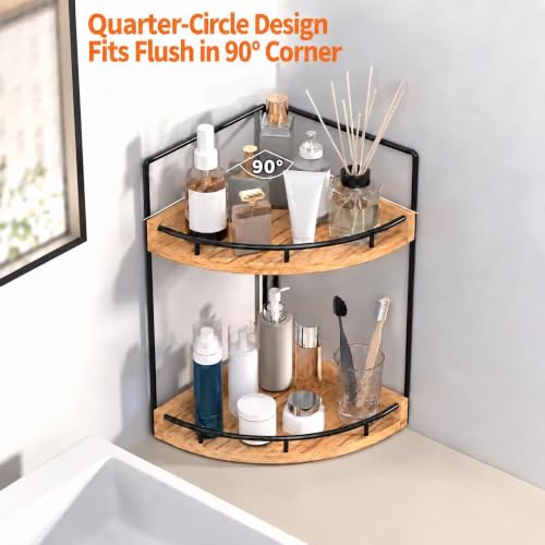 Corner Bathroom Counter Organizer,Vanity Countertop Storage Shelf - view 5