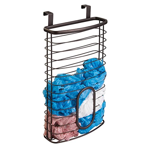 Steel Hanging Cabinet Storage Organizer Holder for Kitchen, Pantry - Holds Plastic, Sandwich, Garbage, Grocery and Trash Bags; Wrap, Foil, Pack - Spira Collection - Black - view 7