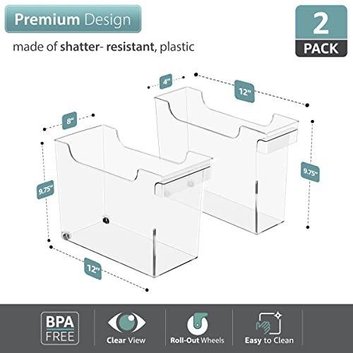 Under-Sink Organizer Bins with Wheels & Handles (2 Sizes) - view 4